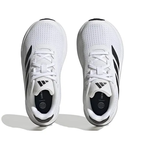 adidas Duramo SL Sneaker, White/Core Black/Grey, 11.5 US Unisex Little Kid