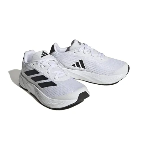 adidas Duramo SL Sneaker, White/Core Black/Grey, 11.5 US Unisex Little Kid
