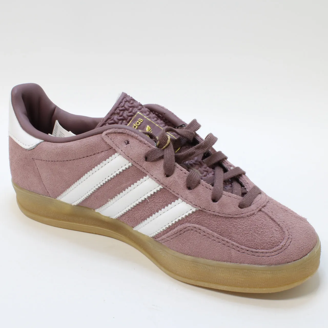 adidas Gazelle Indoor Shadow Fig White Gum Uk Size 4