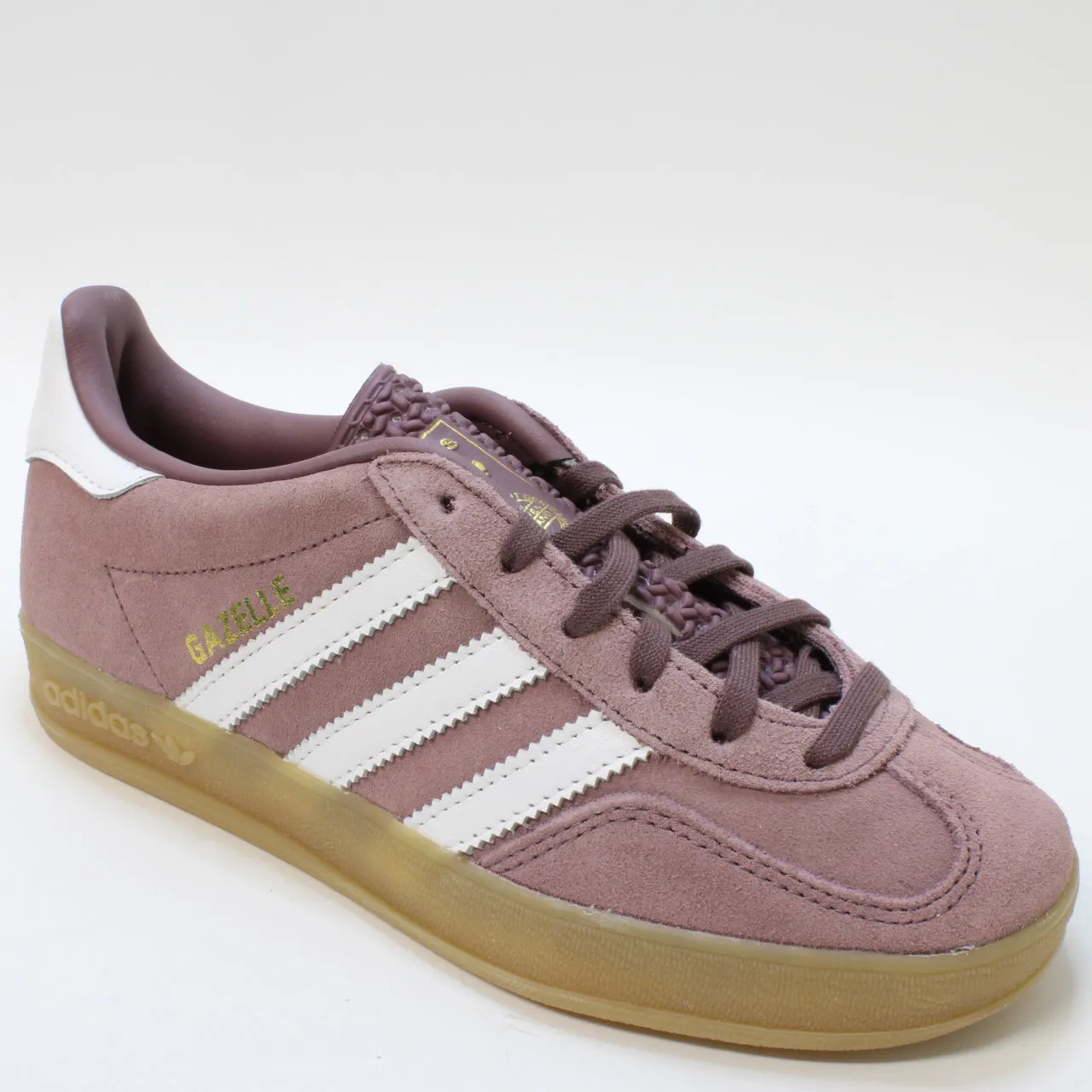 adidas Gazelle Indoor Shadow Fig White Gum Uk Size 4