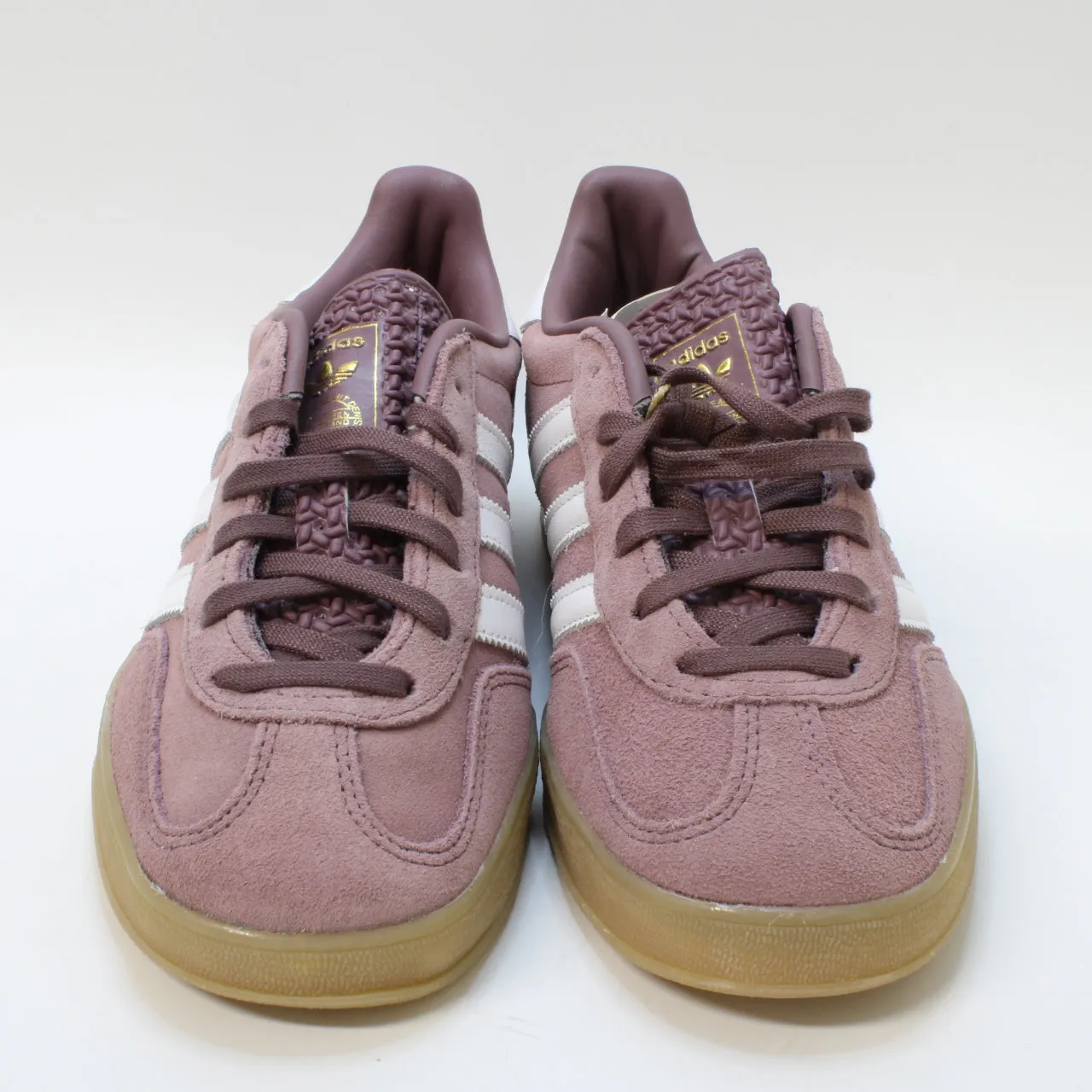 adidas Gazelle Indoor Shadow Fig White Gum Uk Size 4