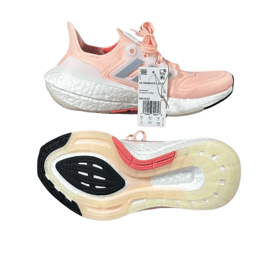 Adidas UltraBoost 22 'Pink & Metallic' Women's Running Shoe