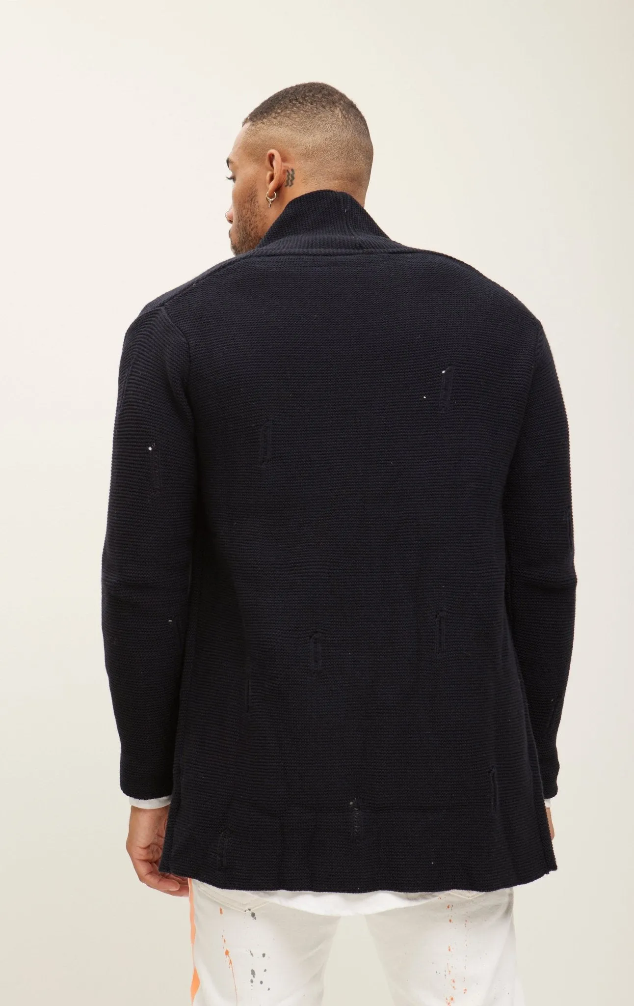 Cozy Knit Jacket - Navy