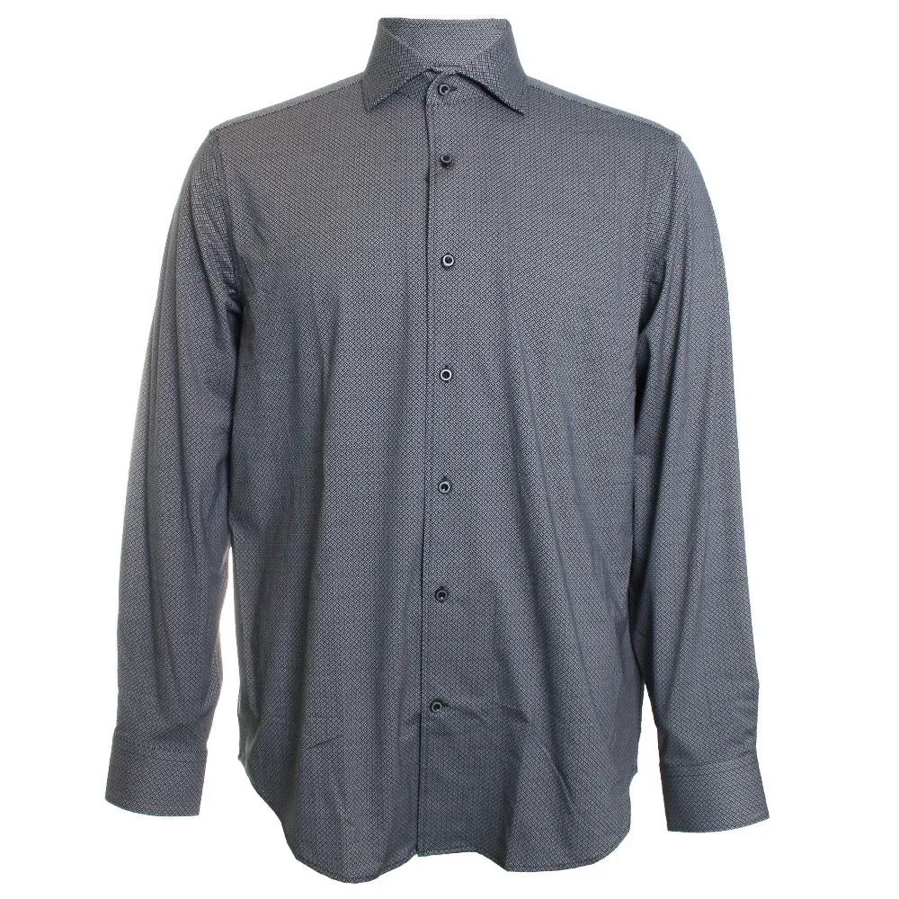 Devon Black Geometric Oooh Cotton Shirt