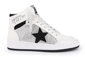 Dream Rhinestone Star High Top Vintage Havana Sneaker
