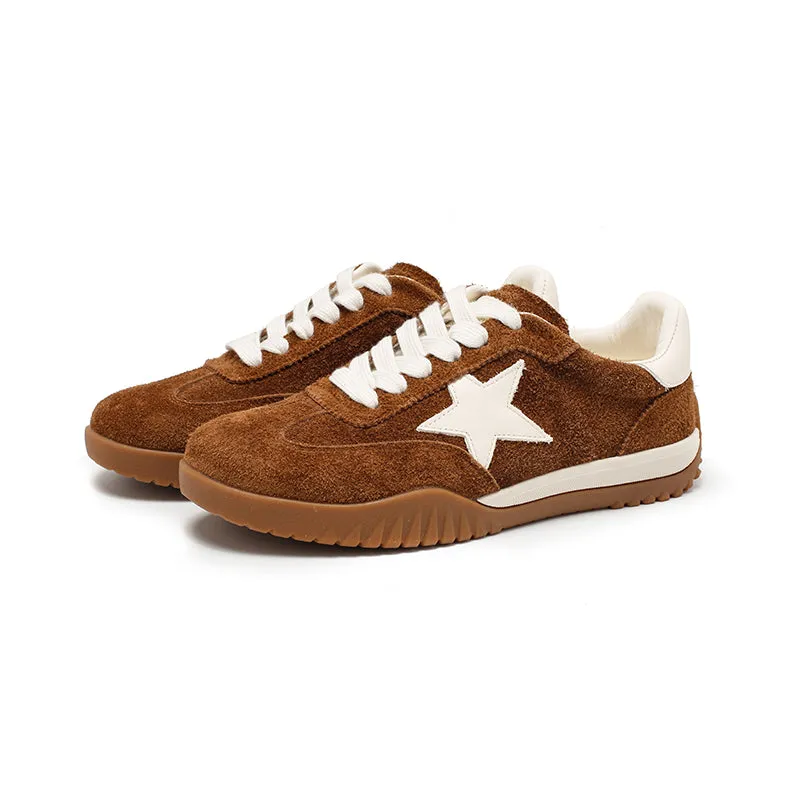 Dwarves Super Star Low-Top Sneakers Suede Leather Lace-Up Casual Shoes in 7 Colors