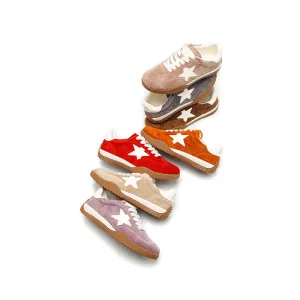 Dwarves Super Star Low-Top Sneakers Suede Leather Lace-Up Casual Shoes in 7 Colors