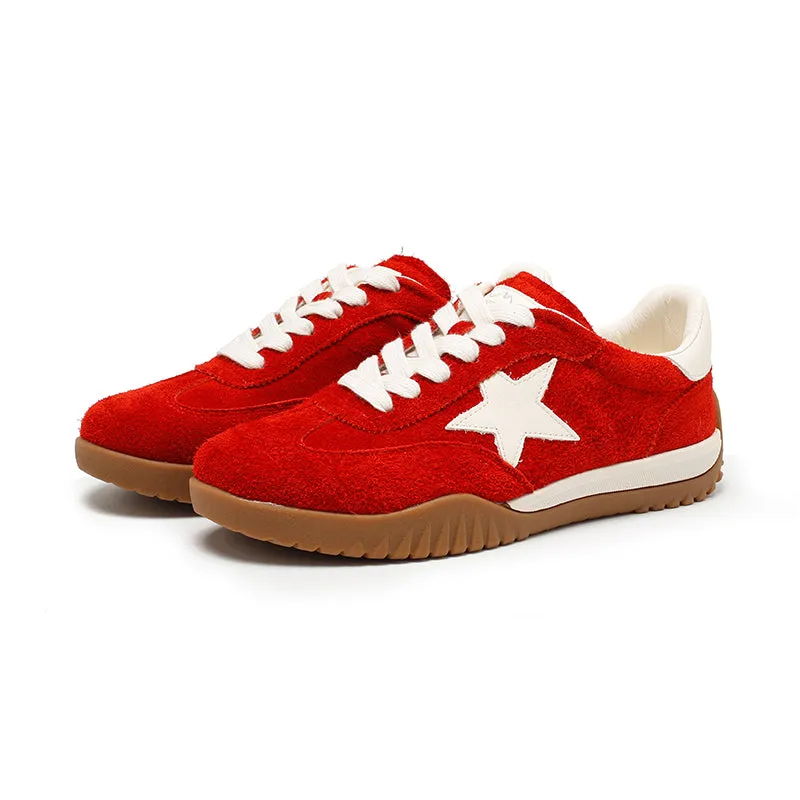 Dwarves Super Star Low-Top Sneakers Suede Leather Lace-Up Casual Shoes in 7 Colors