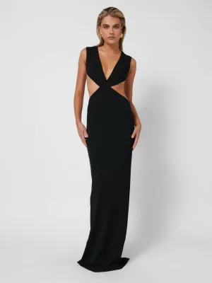 Effie Kats Valencia Gown in Black Size AU 8