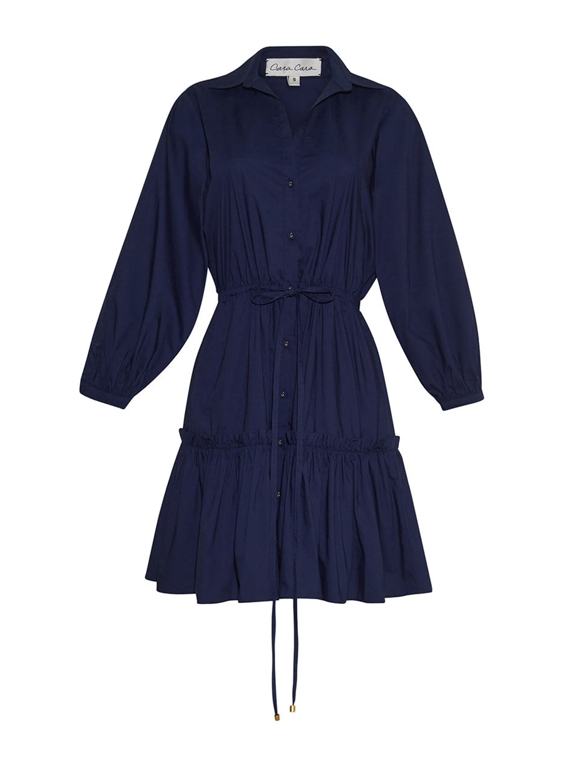 Evening blue cotton Robin dress