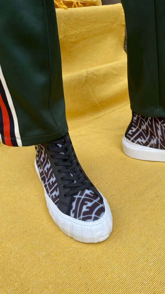 Fendi FF Vertigo High Tops Mens Sneakers