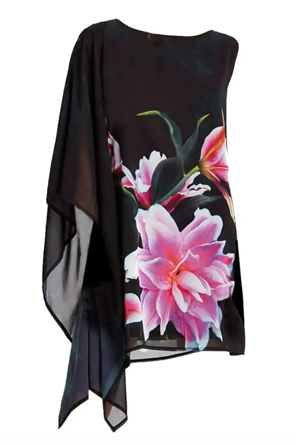 Floral Drape Dress