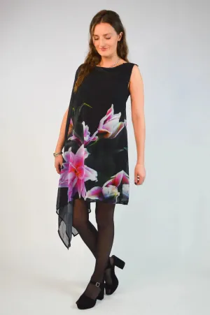 Floral Drape Dress