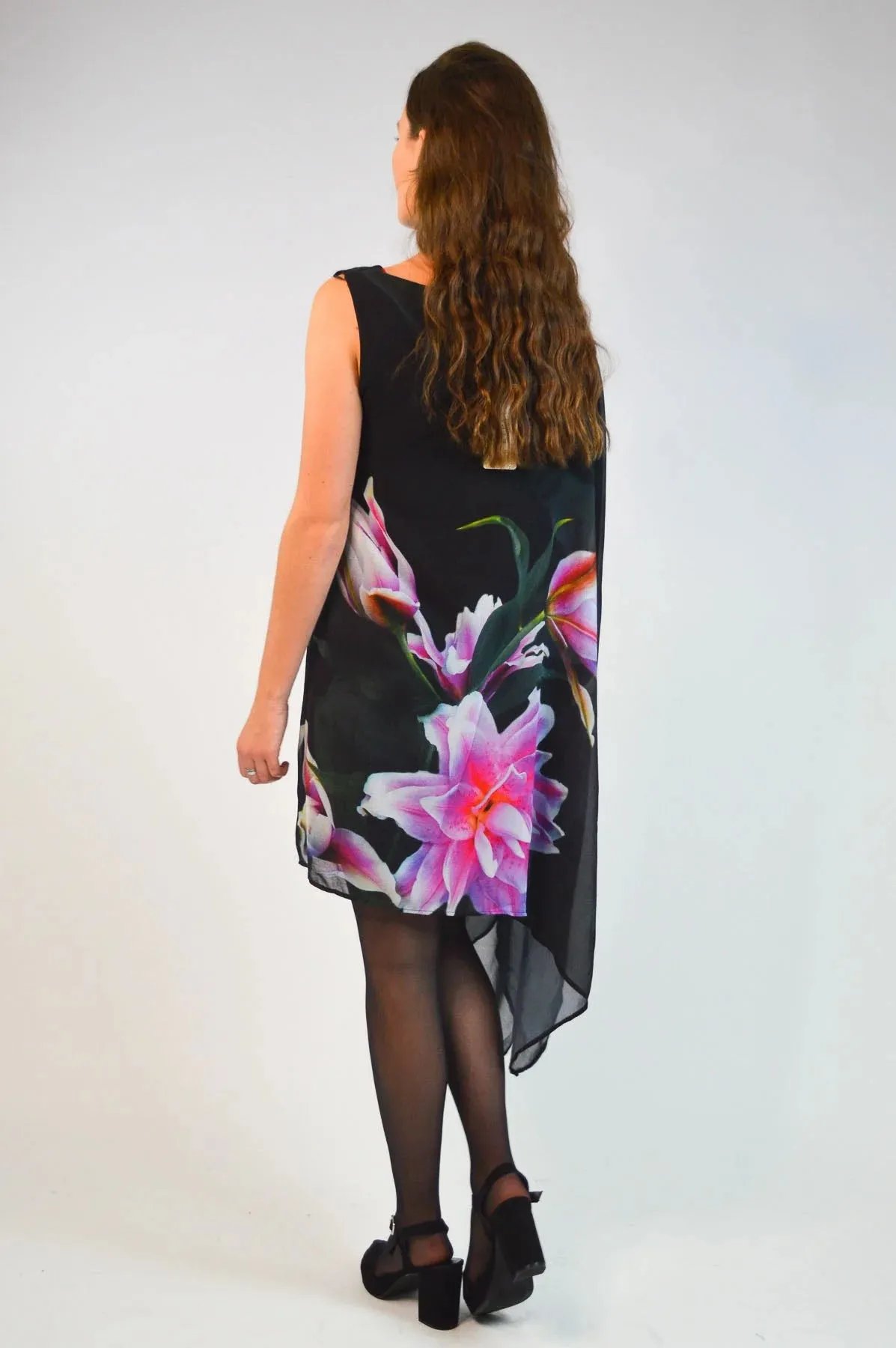 Floral Drape Dress