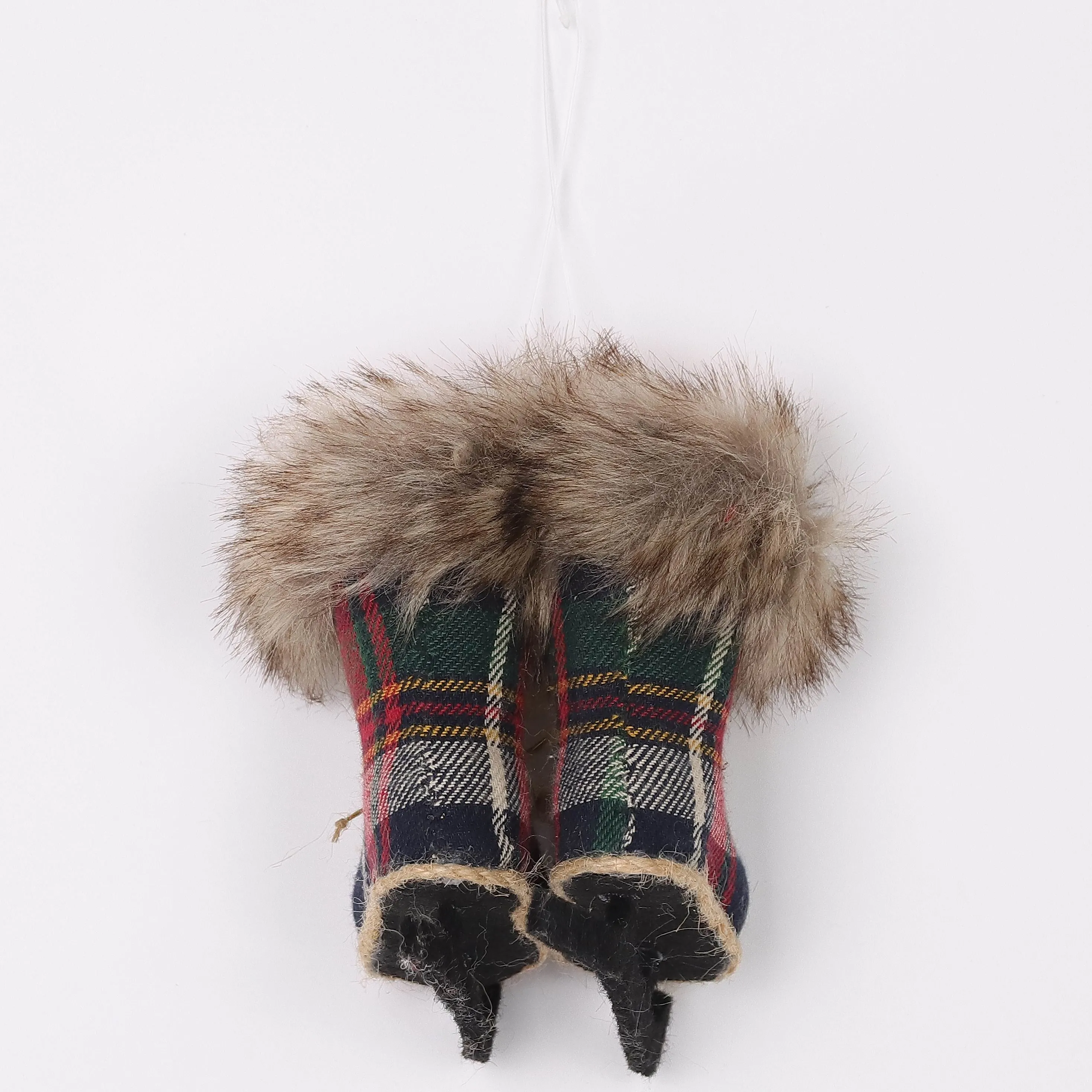 fluffy boots ornament