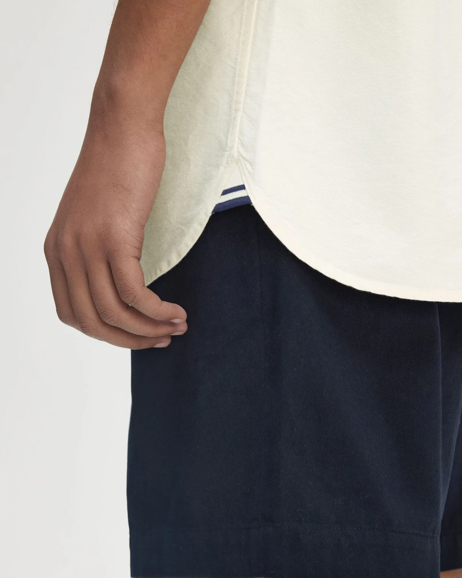 Fred Perry S/S Oxford Shirt - Ecru