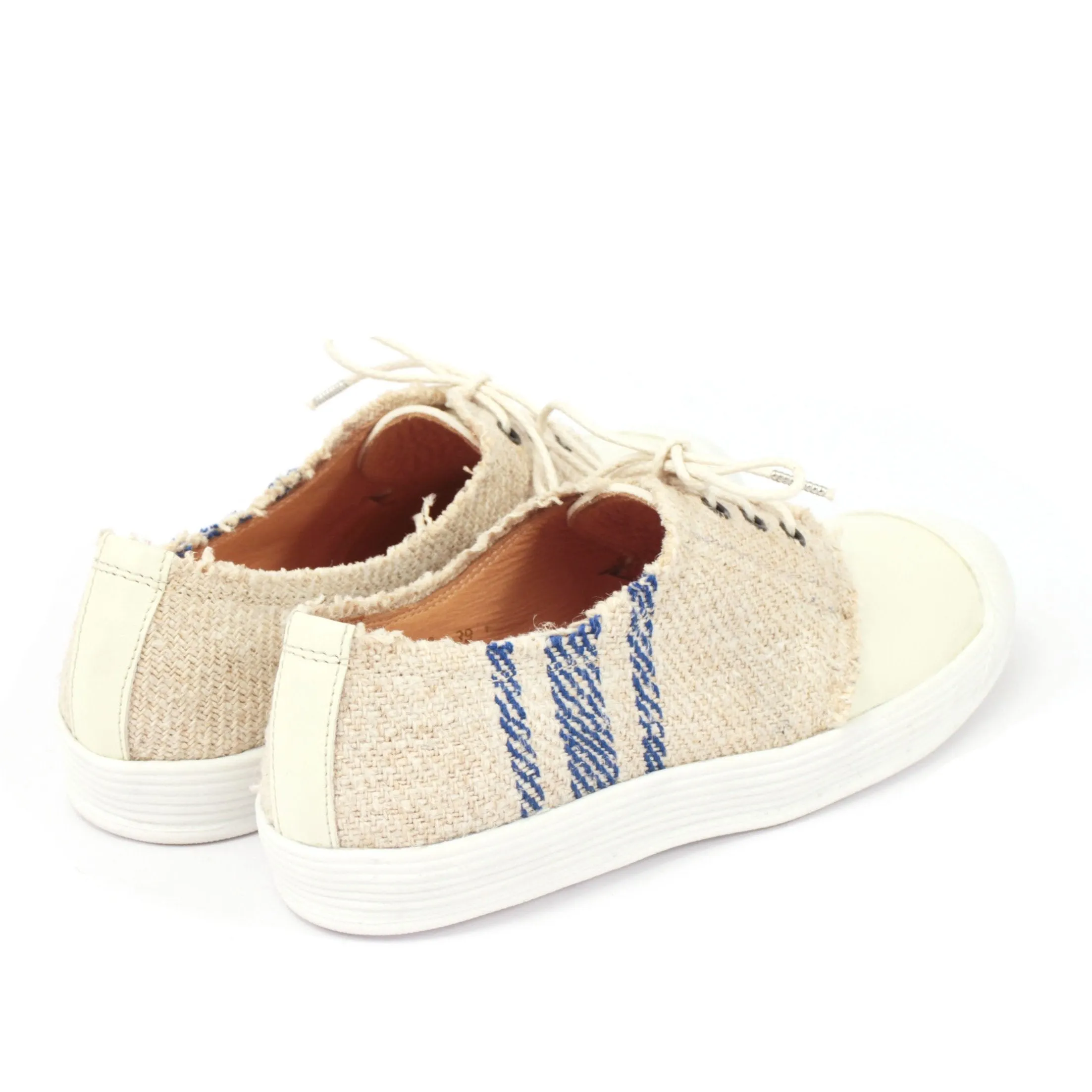 FRITZA ANTIQUE LINEN/ LEATHER GHIACCIO