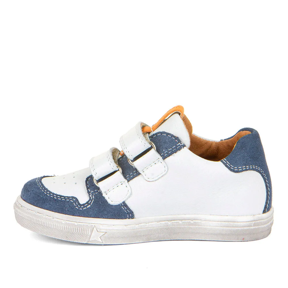 Froddo Dolby | Velcro Trainer | White & Denim