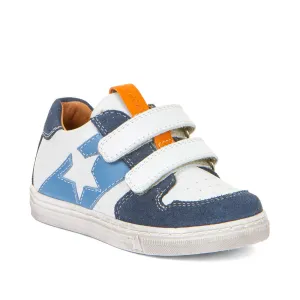 Froddo Dolby | Velcro Trainer | White & Denim