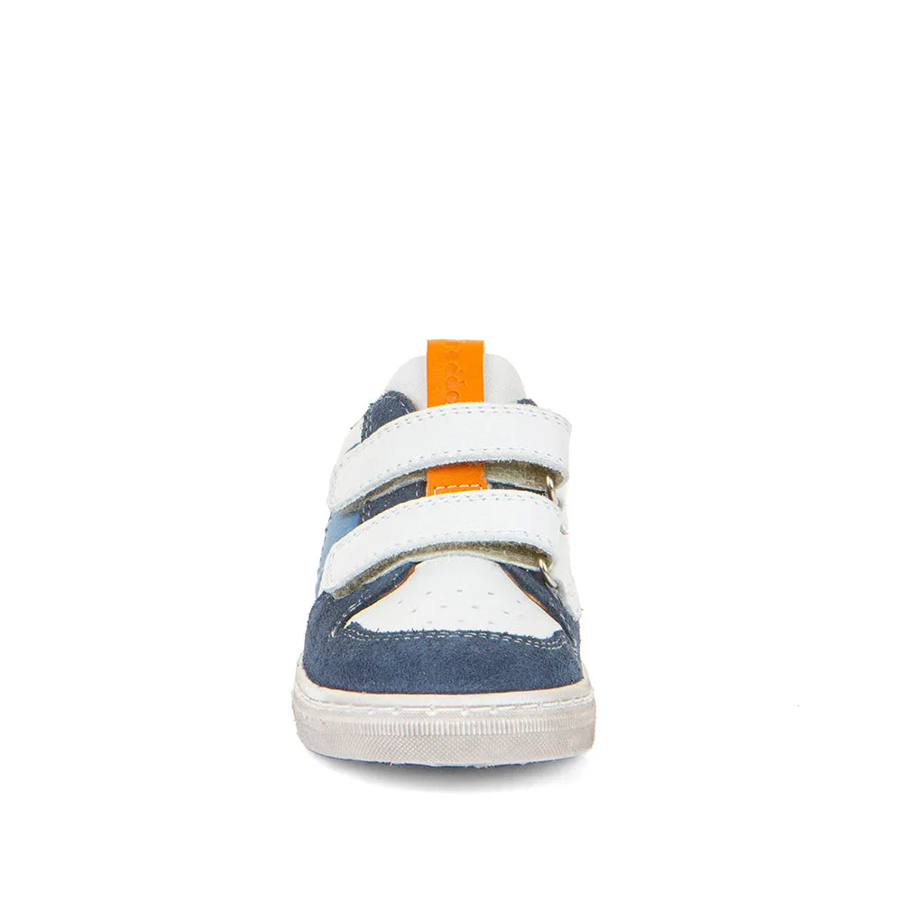 Froddo Dolby | Velcro Trainer | White & Denim