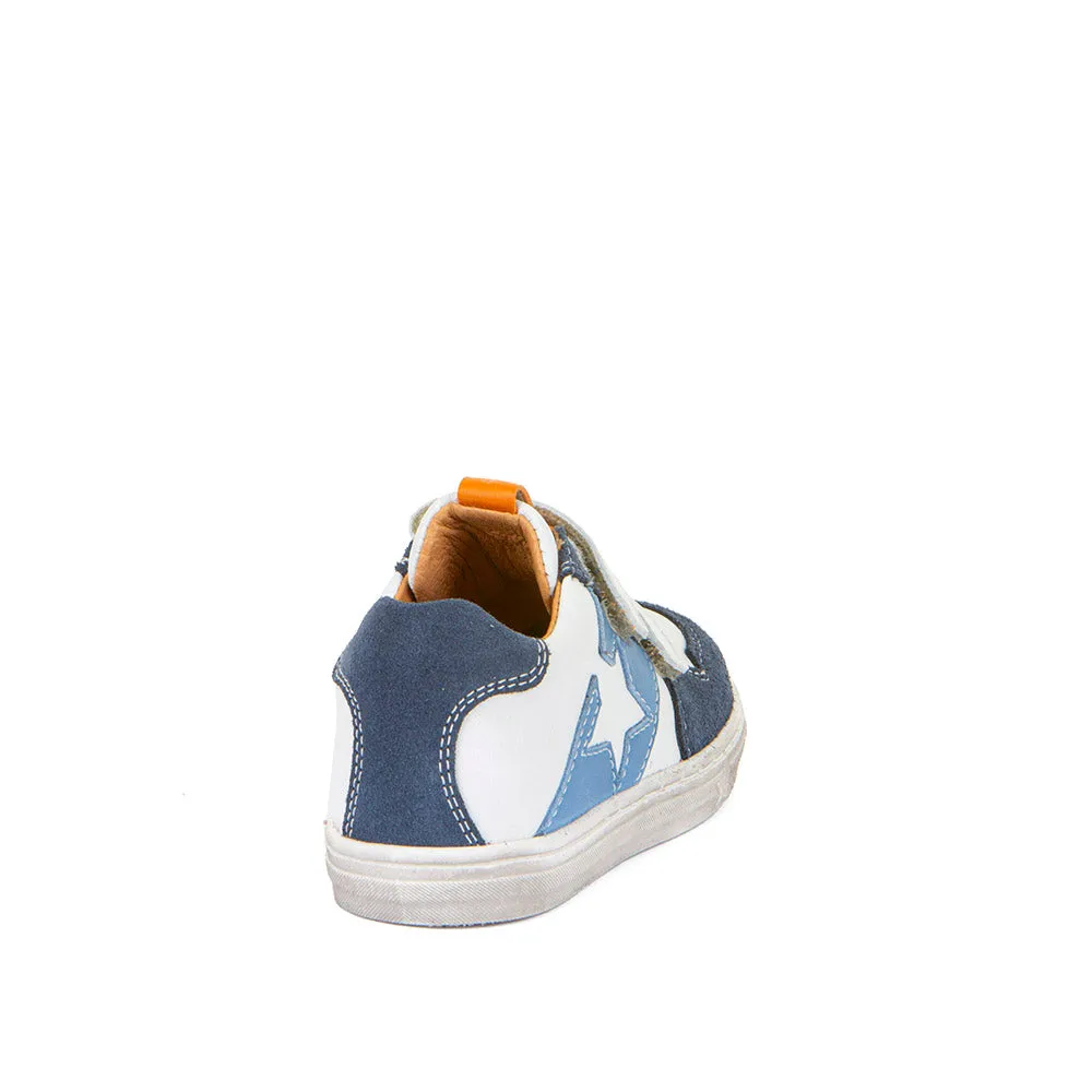 Froddo Dolby | Velcro Trainer | White & Denim