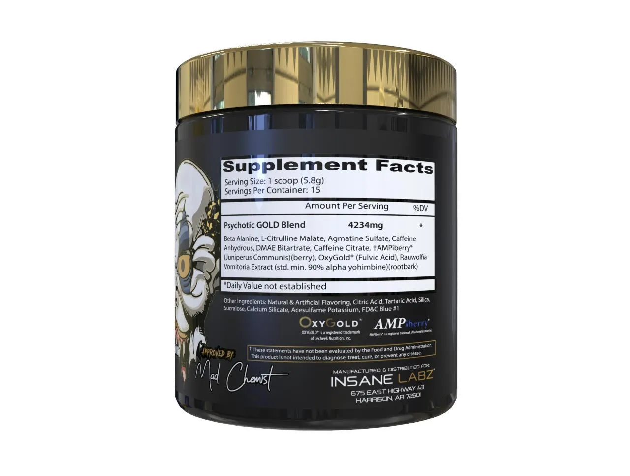 Insane Labz Psychotic Gold 15 Serv