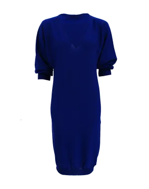 Long Sleeve V-Neck Knit Dress