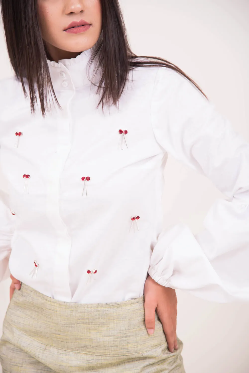 LOVE IS THE GROOVE PUFF SHIRT