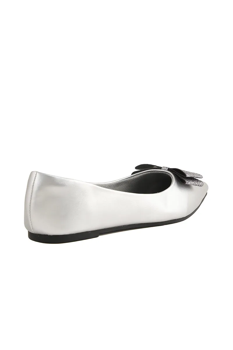 Party Wear Pumps I41420-Silver