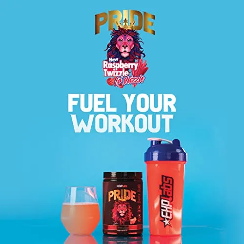 Pride by EHPlabs Pre-Workout Supplement - Energy Booster, Sharp Focus, Epic Pumps & Faster Recovery - 40 Servings (Raspberry Twizzle fo Shizzle)