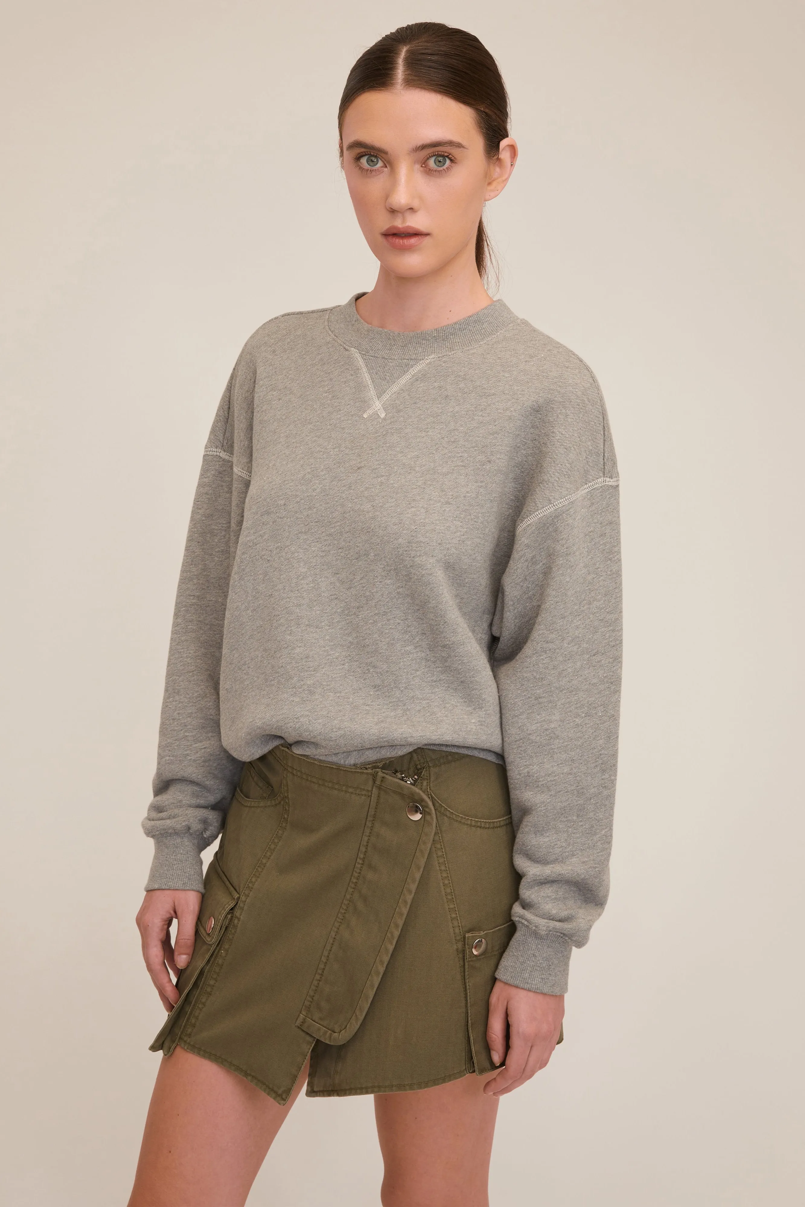 Rava Washed Canvas Cargo Mini Skirt