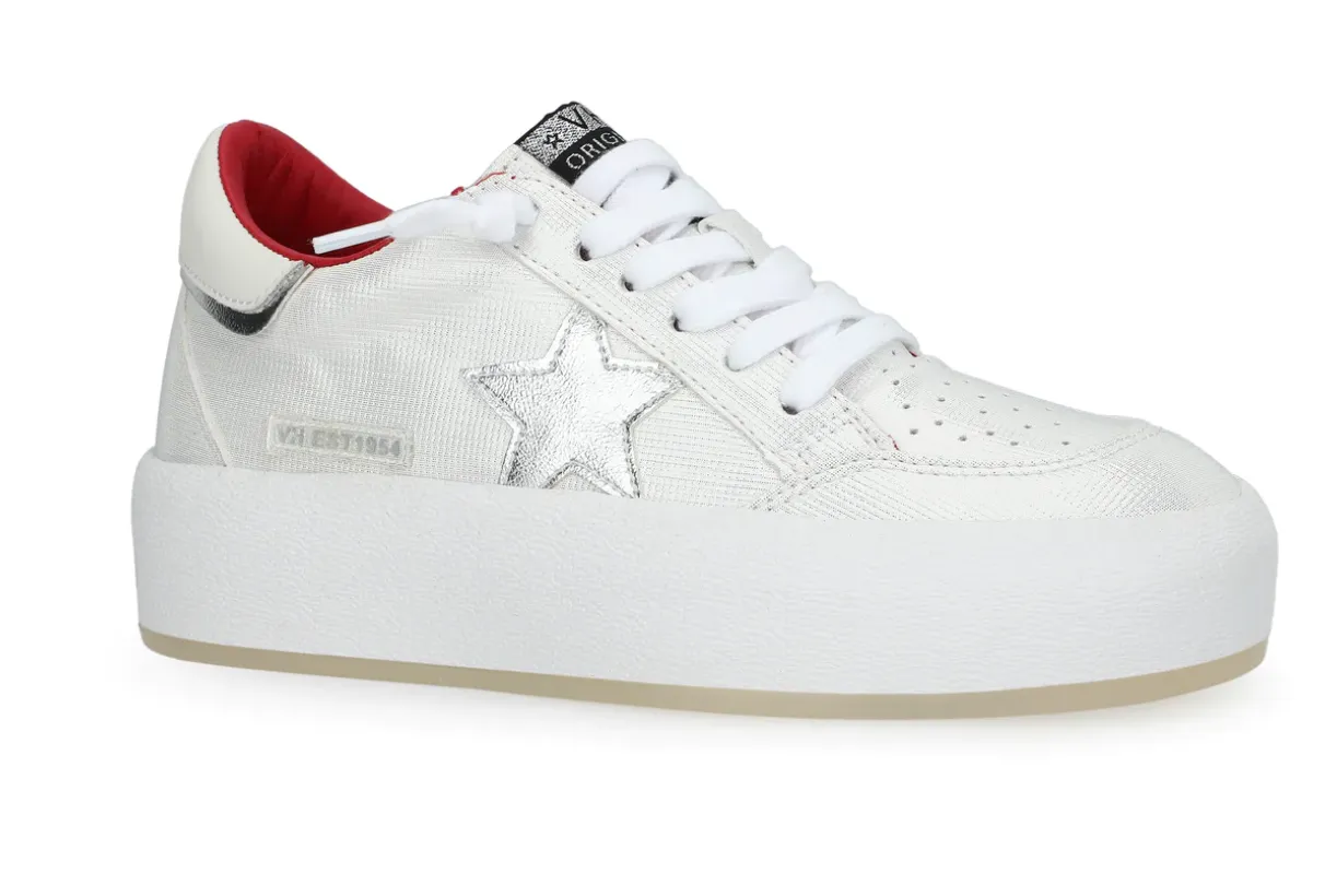 Ream 10 Vintage Havana Sneaker in Red/Silver/White