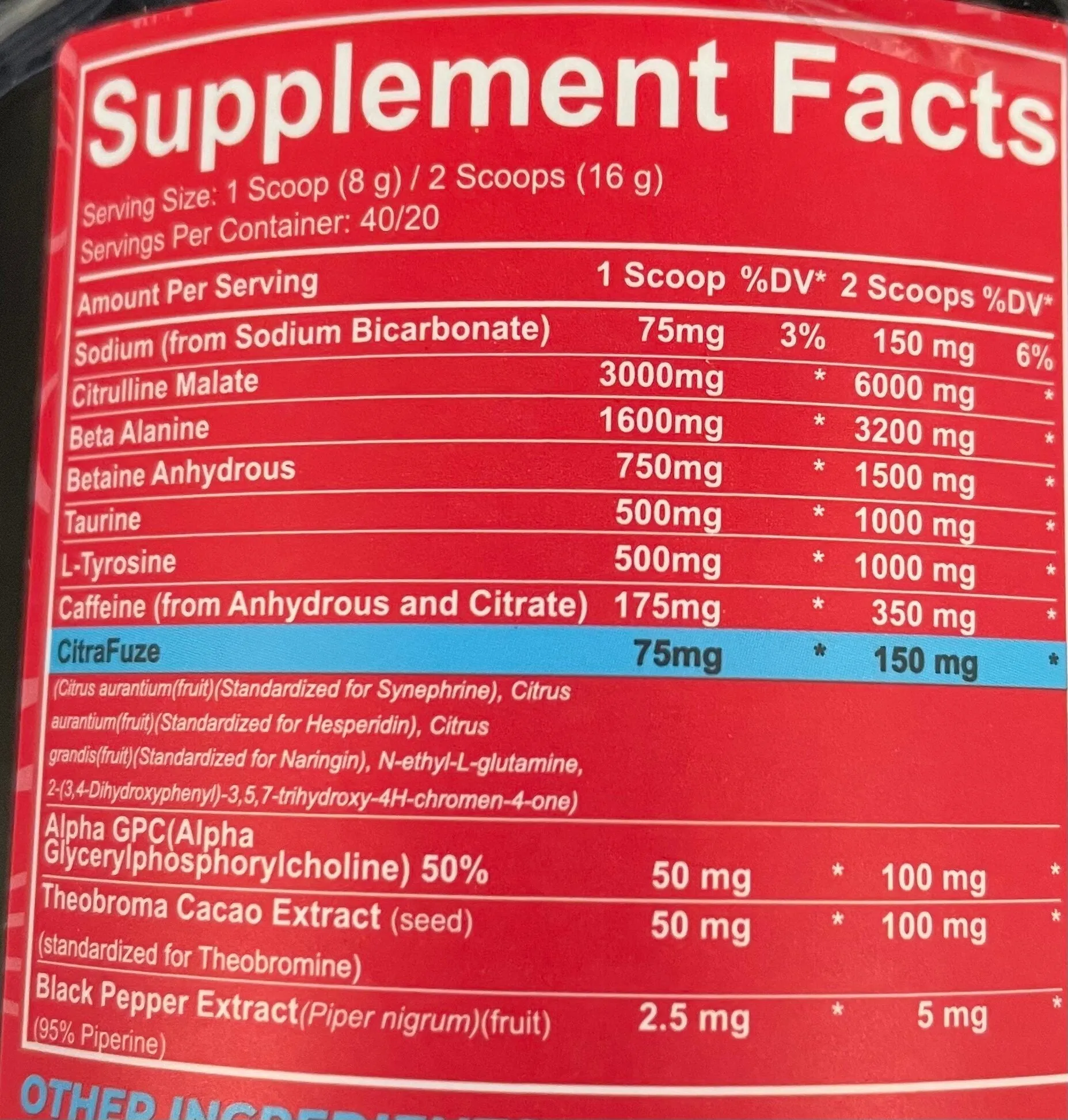 ReppSports- Broken Arrow Pre-Workout 40 Servings