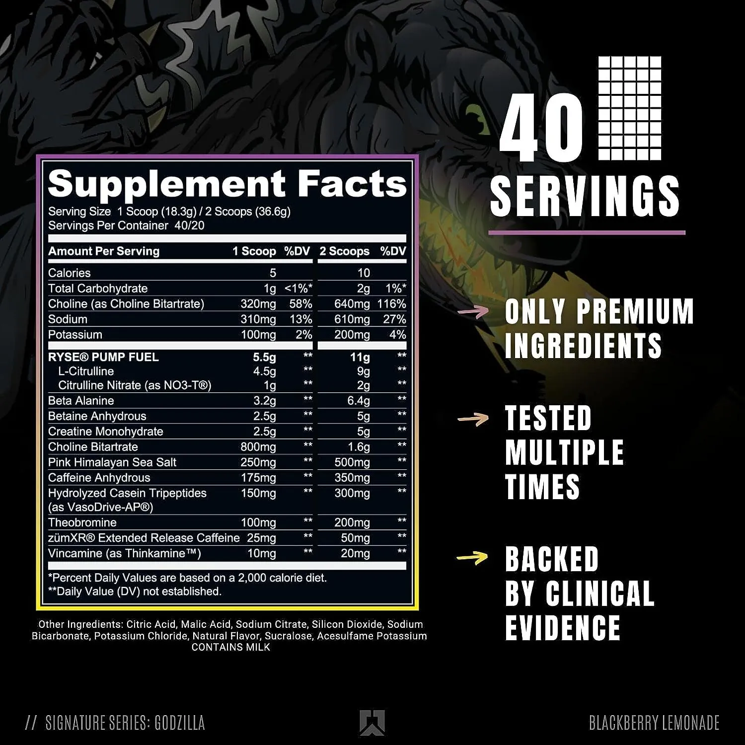 Ryse Godzilla Pre-workout