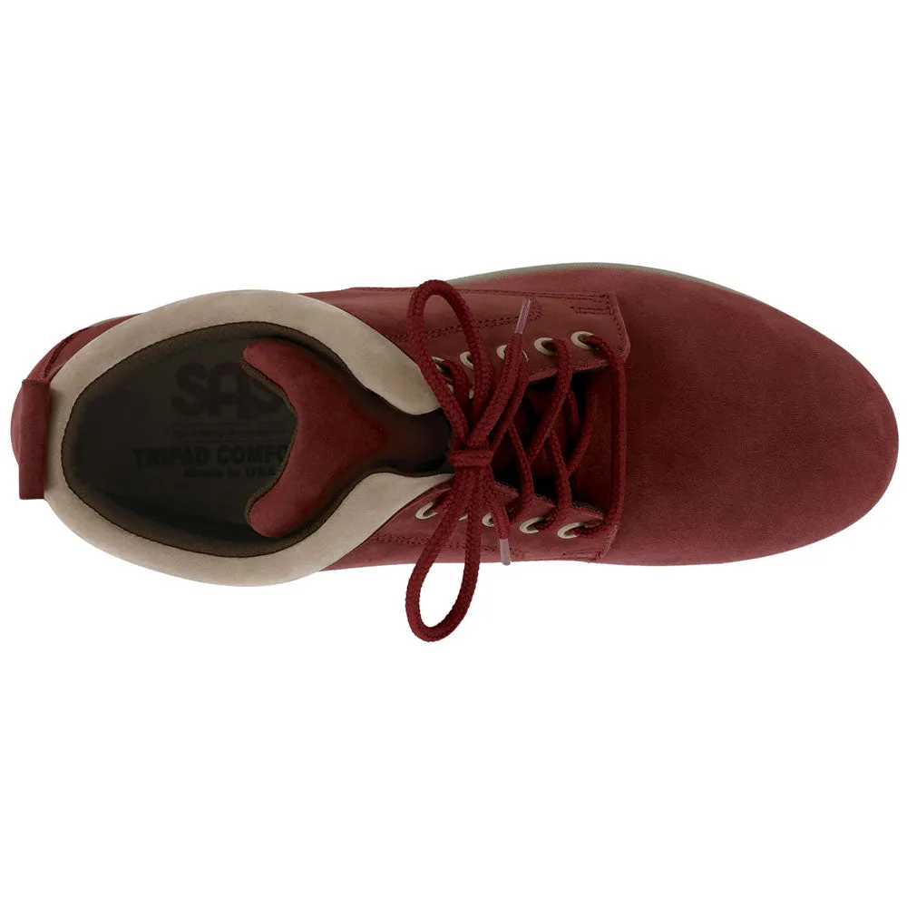 SAS Gretchen Chukka Water-Resistant Boot Red/Taupe Leather (Women's)