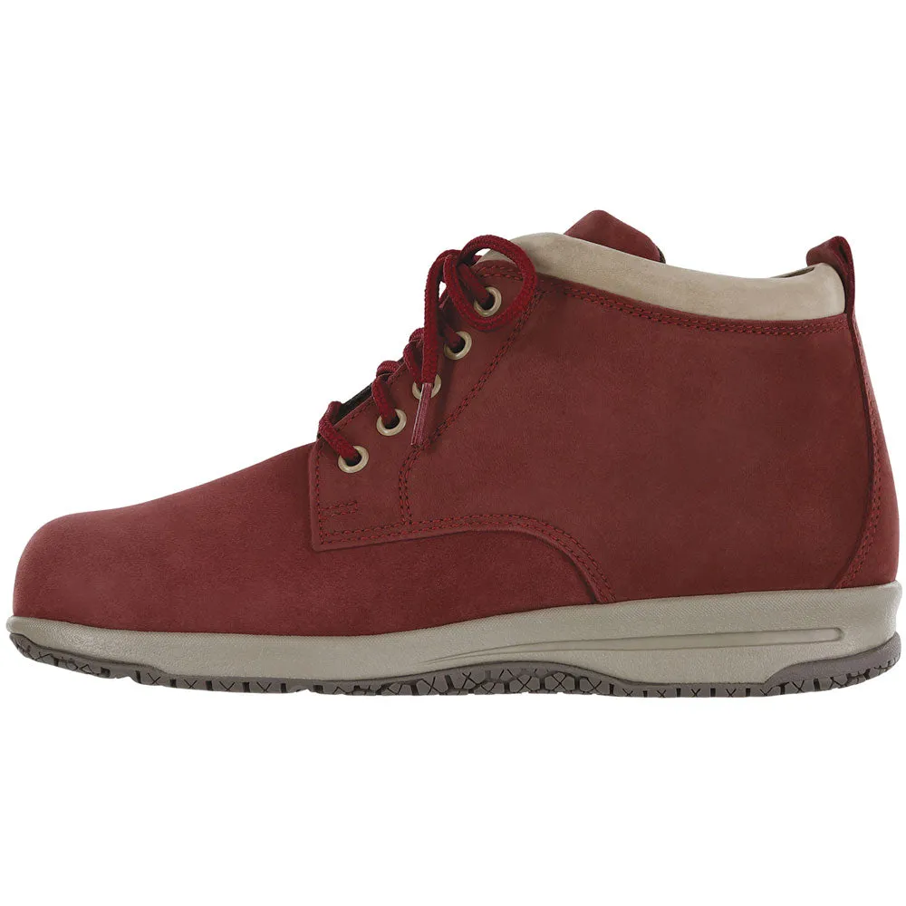 SAS Gretchen Chukka Water-Resistant Boot Red/Taupe Leather (Women's)
