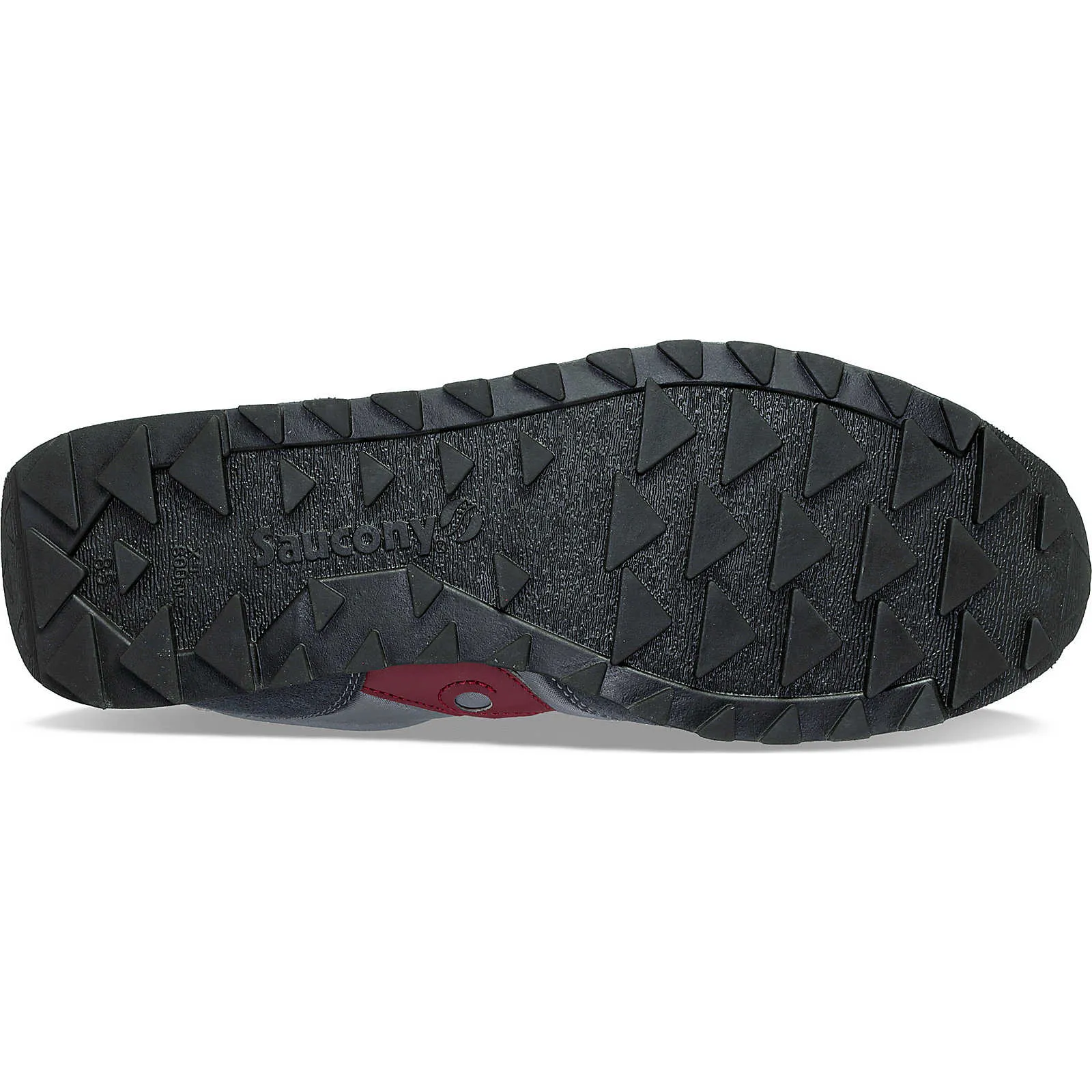 Saucony Mens Jazz Original Trainers - Grey / Dark Red