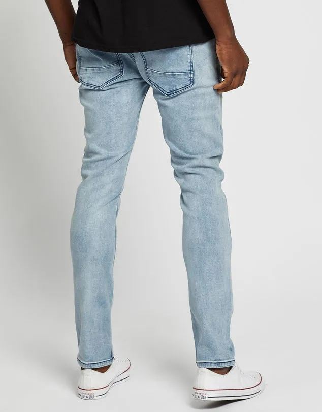 Silent Theory Mens Strung Out Jean Blue