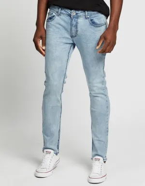 Silent Theory Mens Strung Out Jean Blue