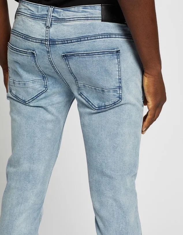 Silent Theory Mens Strung Out Jean Blue