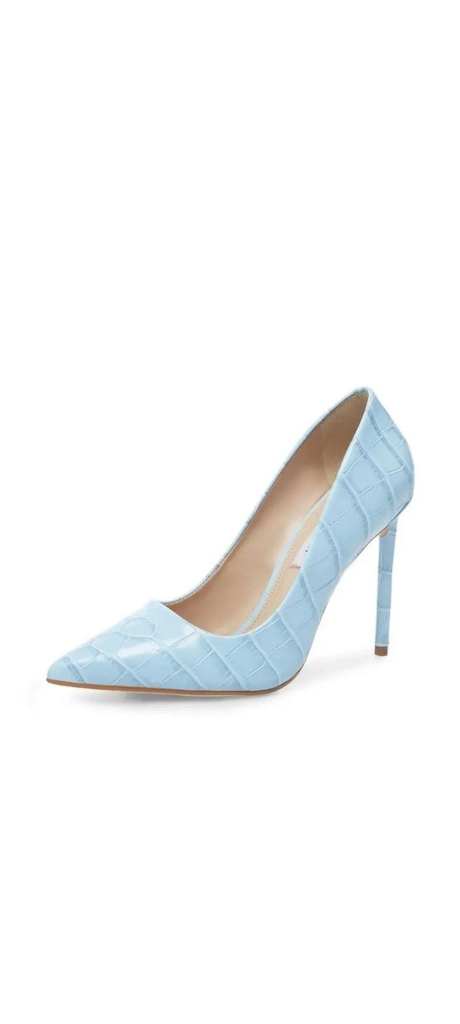 Steve Madden Vala Blue Pointed Toe Stiletto Shoes Heels For Womens Dress Pumps