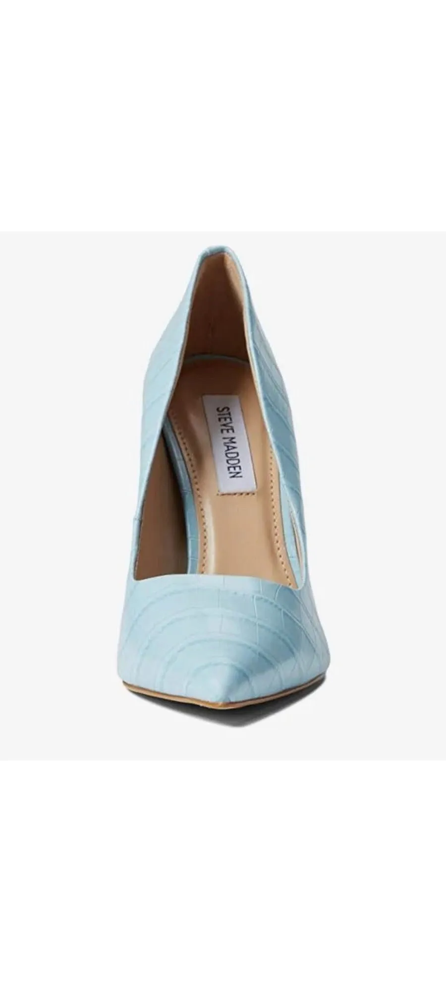 Steve Madden Vala Blue Pointed Toe Stiletto Shoes Heels For Womens Dress Pumps
