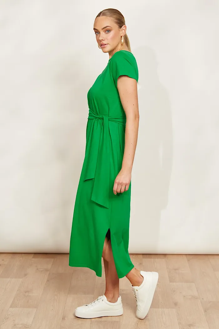 VERANO TIE DRESS - EMERALD